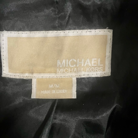 Authentic Michael Kors Leather Bomber - Picture 2 of 2